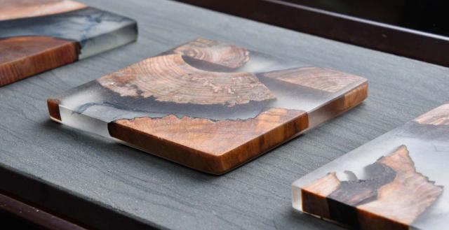 Wood & Resin Elemental Coaster