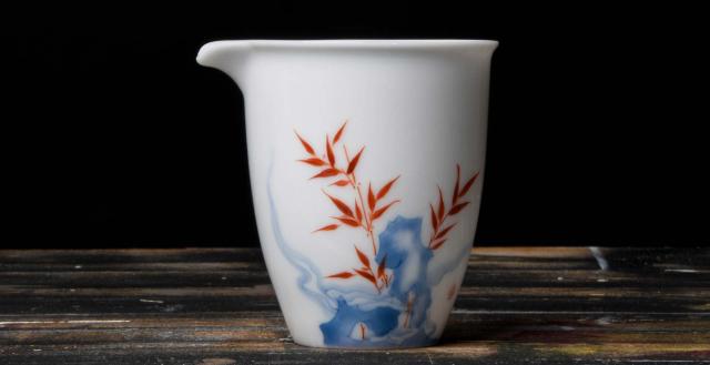Crimson Bamboo Pitcher