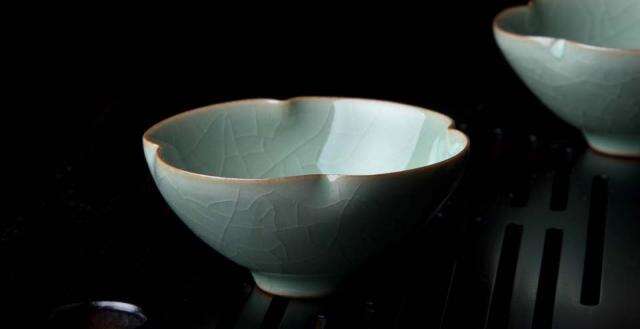 Dimpled Celadon Cup (Set of Two)