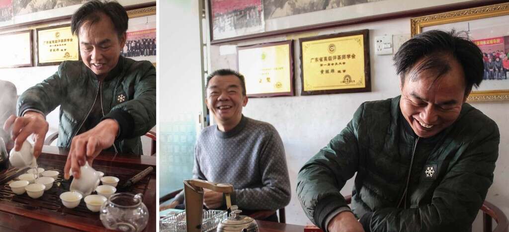 Master Zhang brews Dancong with Huang Ruiguang